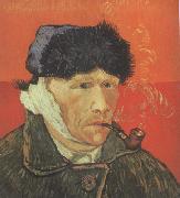 Vincent Van Gogh, Self-Portrait with Bandaged Ear and Pipe (nn04)